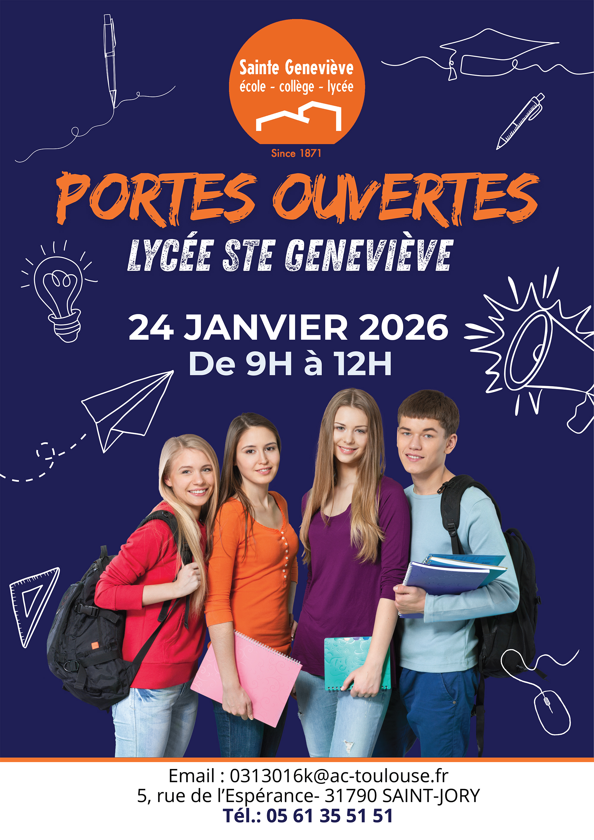 porte ouverte lycée saint genevieve à saint-jory